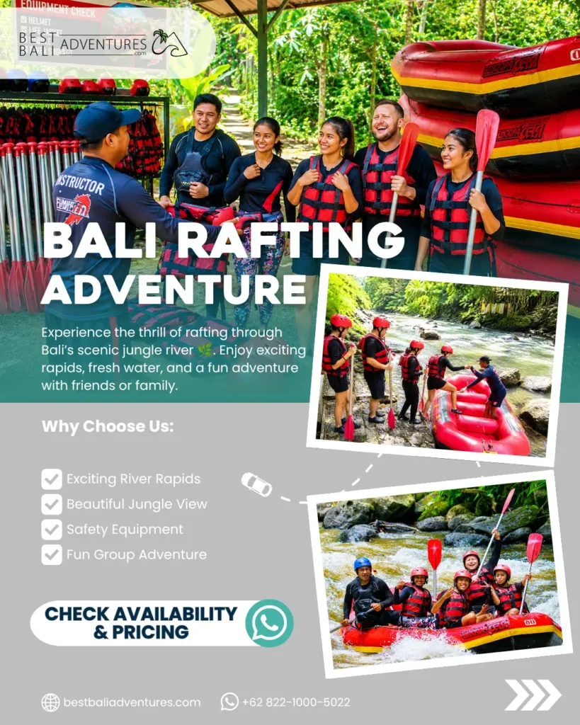 Rafting Bali booking
